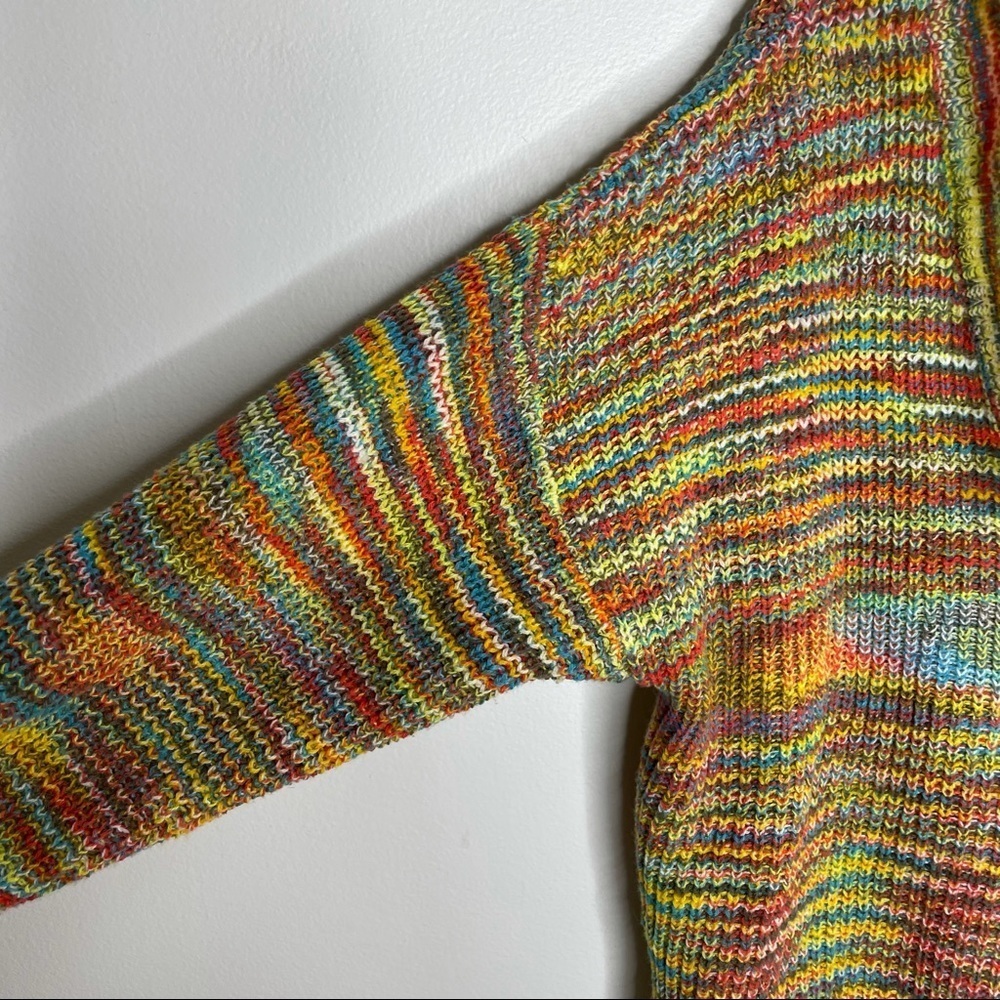 Zaful Multicolor Distressed Sweater Womens OS - Picture 2 of 9